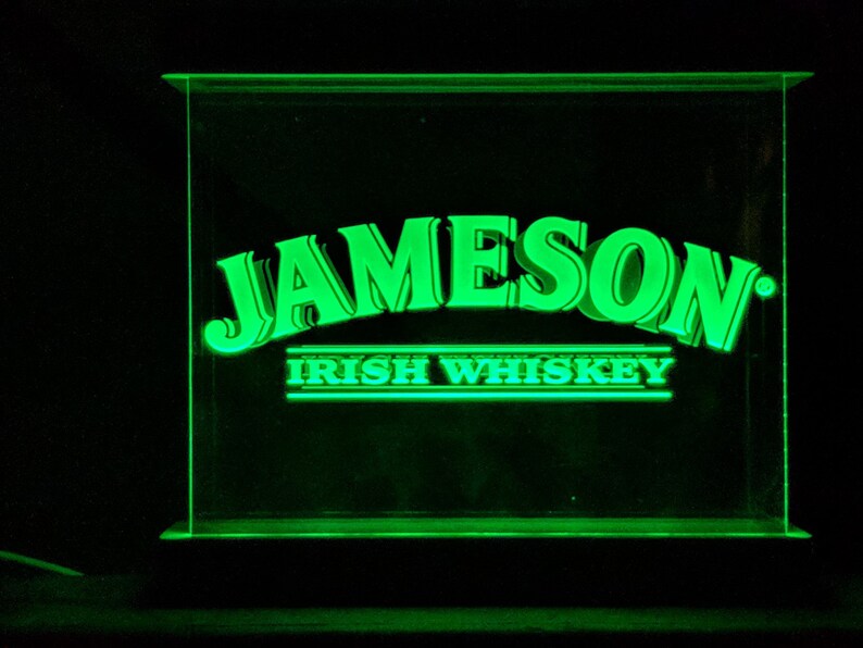 Custom LED Jameson Irish Whiskey Sign Acrylic CNC Etsy
