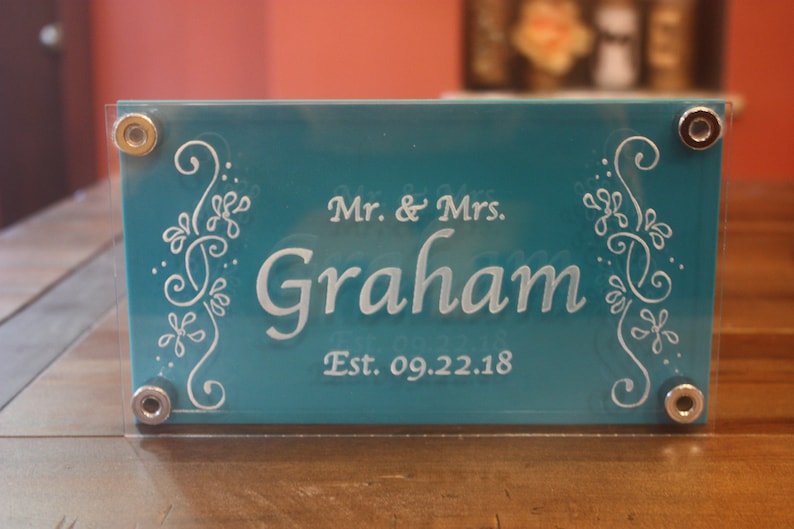 Custom Etched Acrylic Sign Multi Layer Etsy
