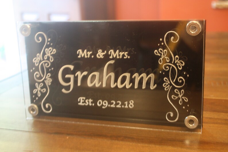 Custom Etched Acrylic Sign Multi Layer Etsy