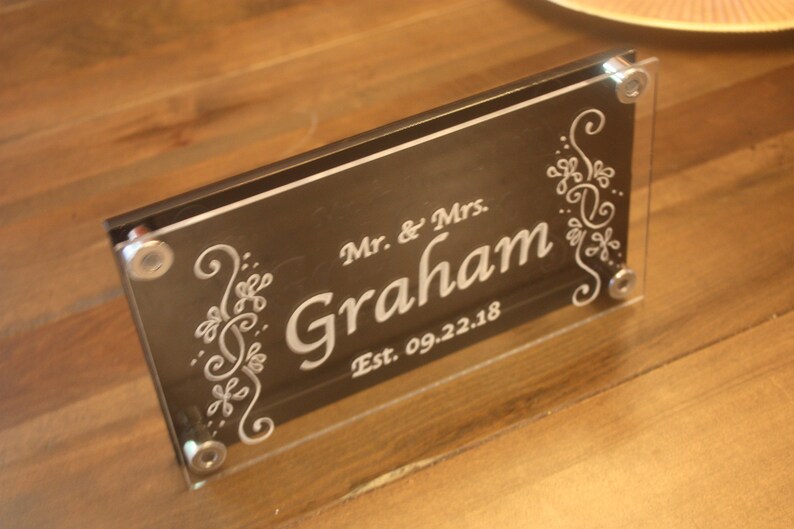 Custom Etched Acrylic Sign Multi Layer Etsy