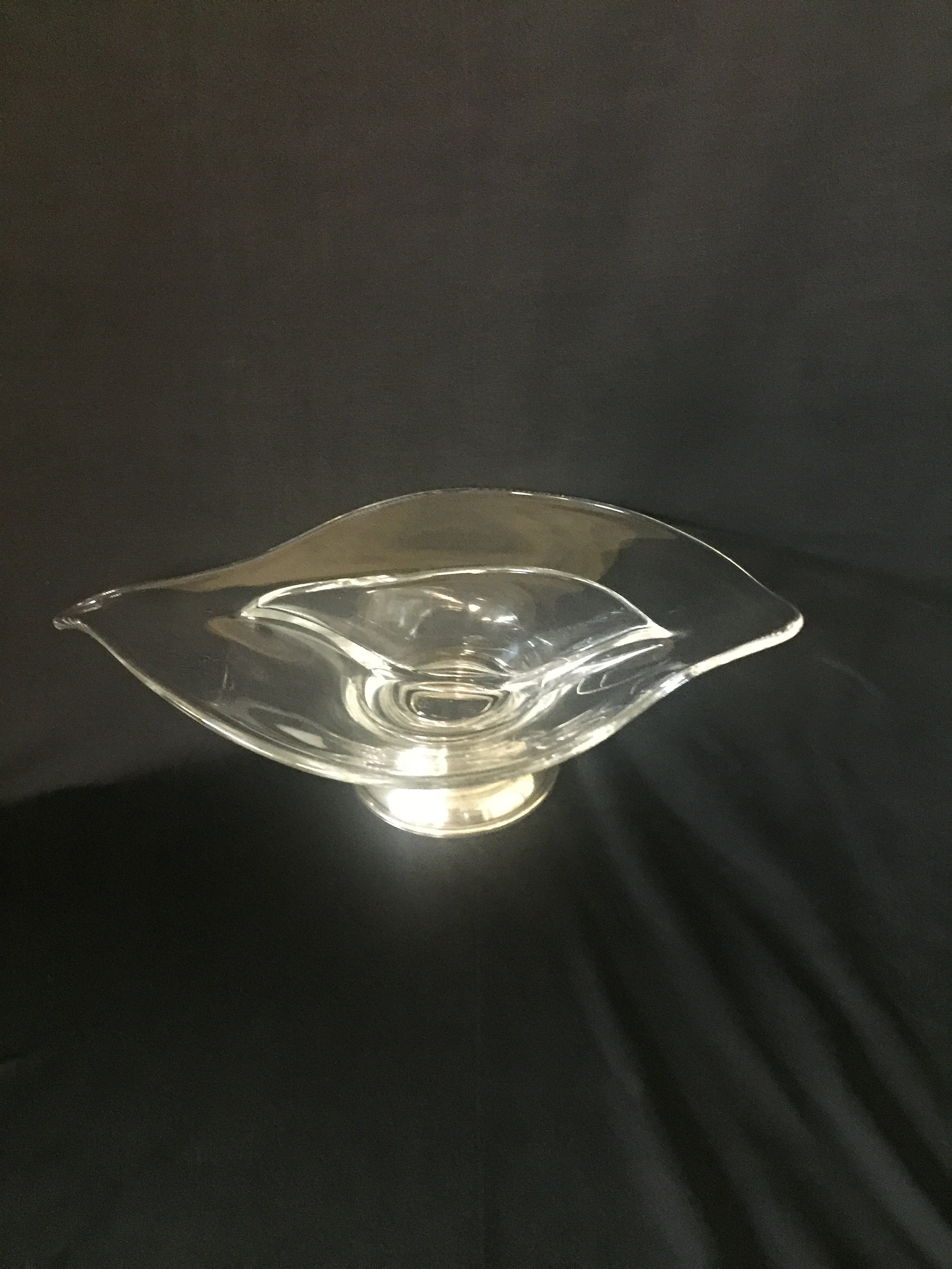 Vintage Nut Bowl Divided Nut Bowl Clear Glass Divided Dish Etsy