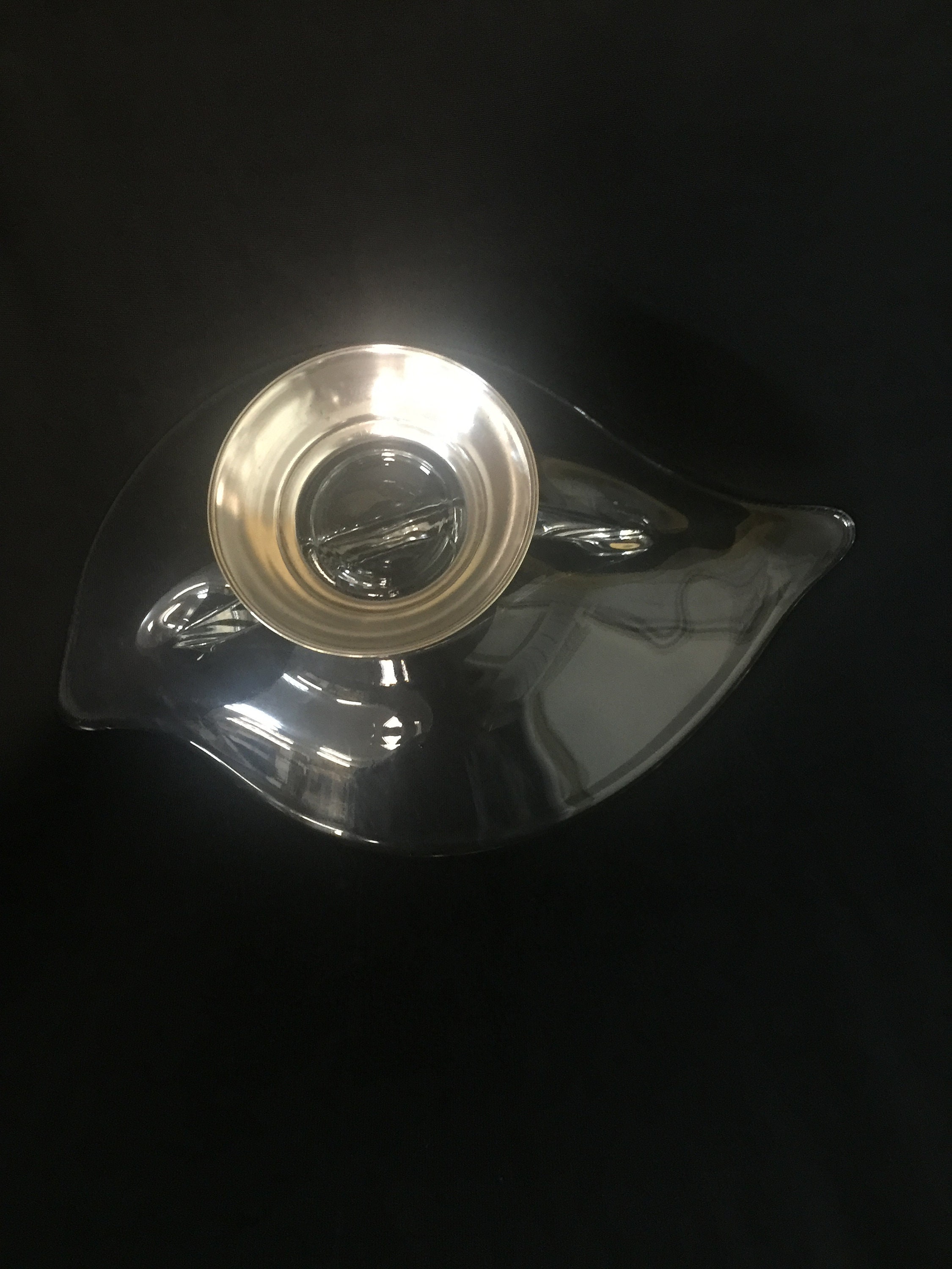 Vintage Nut Bowl Divided Nut Bowl Clear Glass Divided Dish Etsy