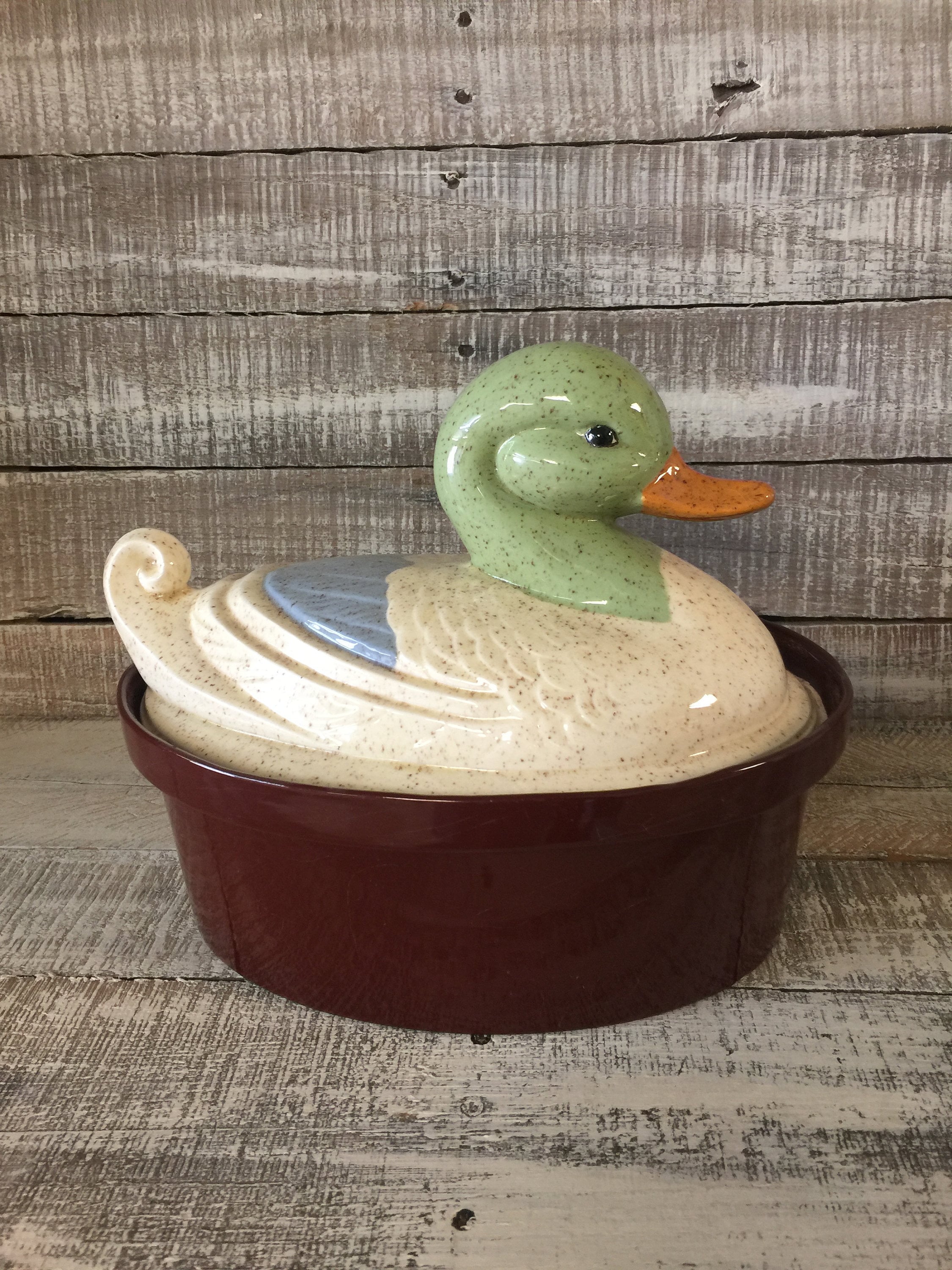 Duck Duck Lidded Dish Duck Cookie Jar Duck Pot | Etsy