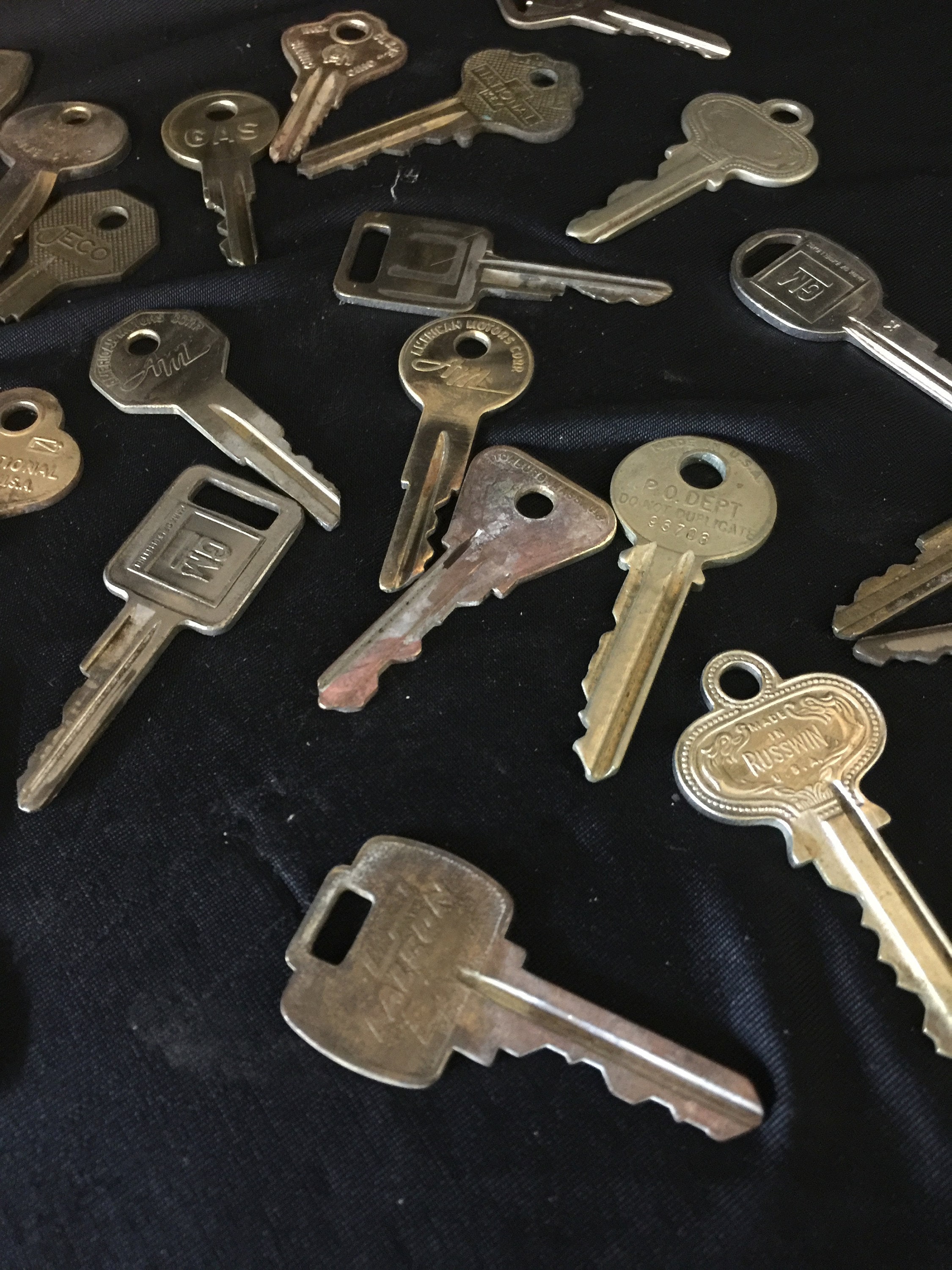 Vintage Keys Metal Keys Auto Keys Keys Steam Punk Retro Etsy