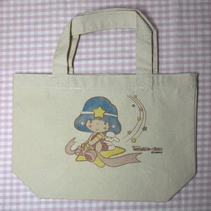 Vintage Showa Retro Seiza No “Twinkle-Chan” Canvas Bag/Purse From Japan