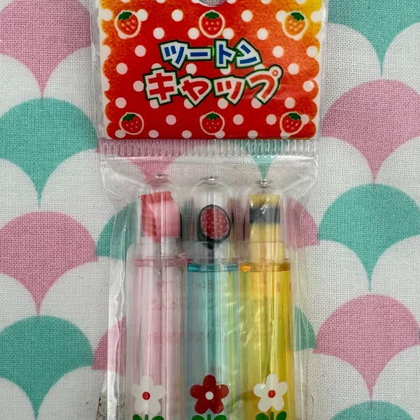 Vintage Lemon Co. Sushi Eraser Pencil Caps From Japan