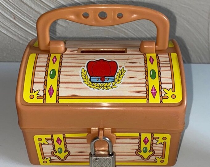 New treasure Chest Bank Box With Lock & Key Etsy