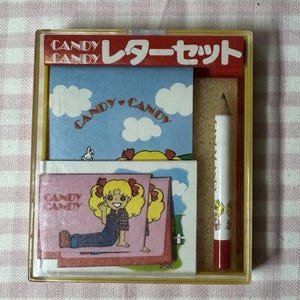 Mini juego de cartas vintage "Candy Candy" de Yumiko Igarashi, original de Japón, años 70
