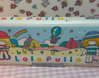 Vintage Sun-Star “Lala Pulin” Double Sided Pencil Case From Japan