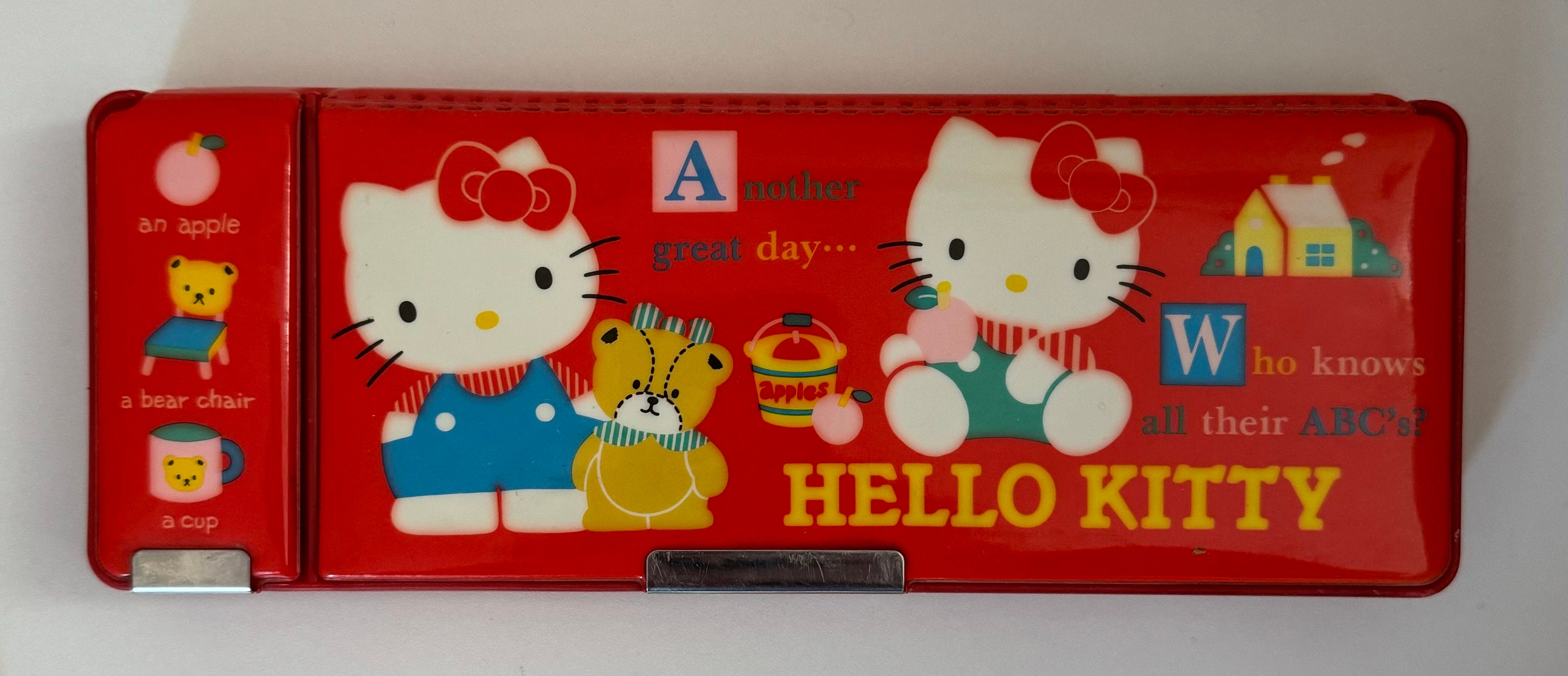 3D Hello Kitty Double Zip Large Size Multi-Function Pencil Case