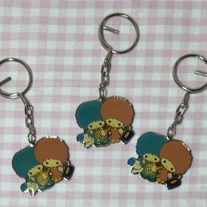 Vintage Showa Retro “Puppy & Curly” Kawaii Keychain From Japan!!!