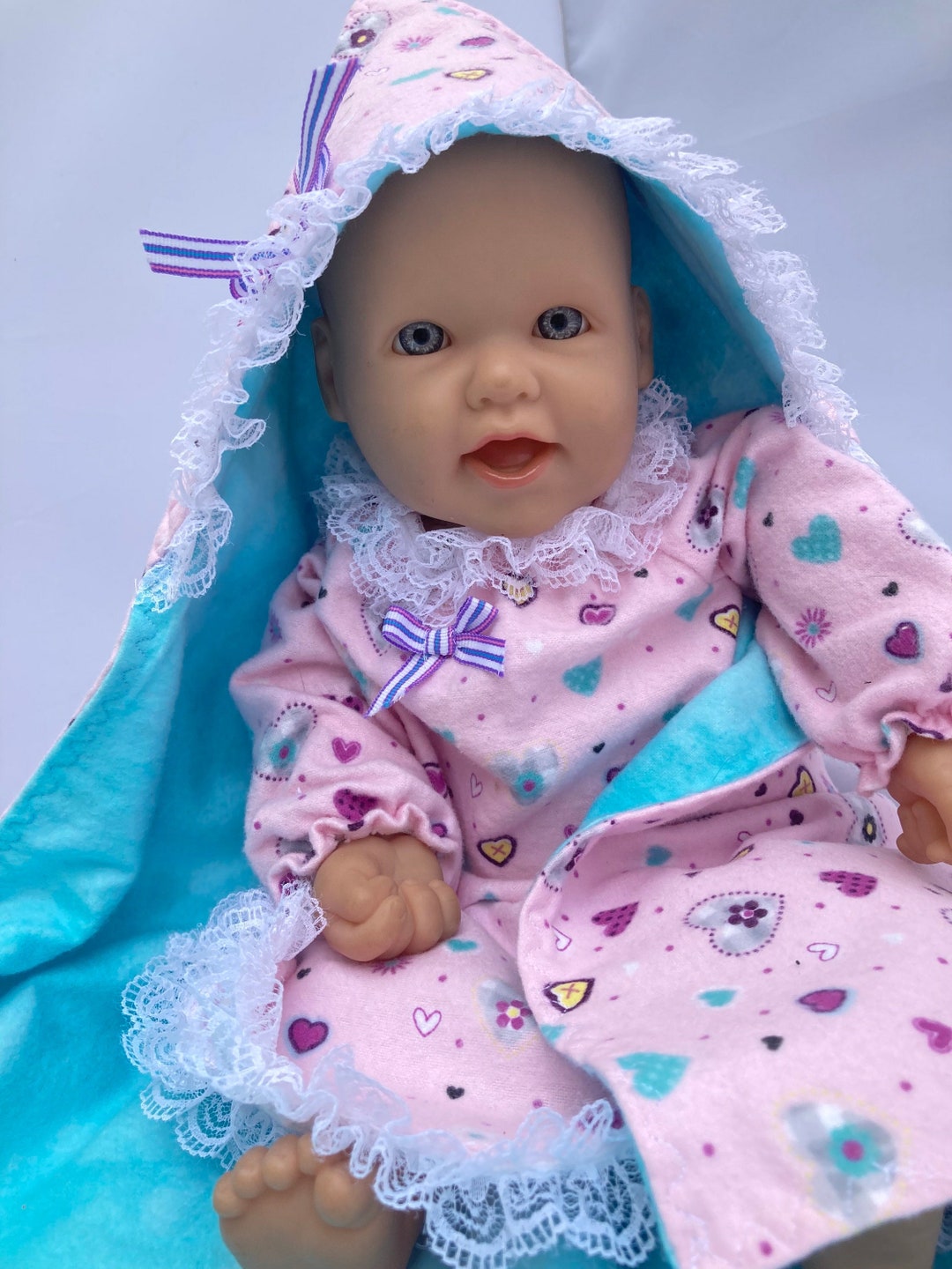 15 Baby Doll Outfit With Matching Hooded Blanket Etsy