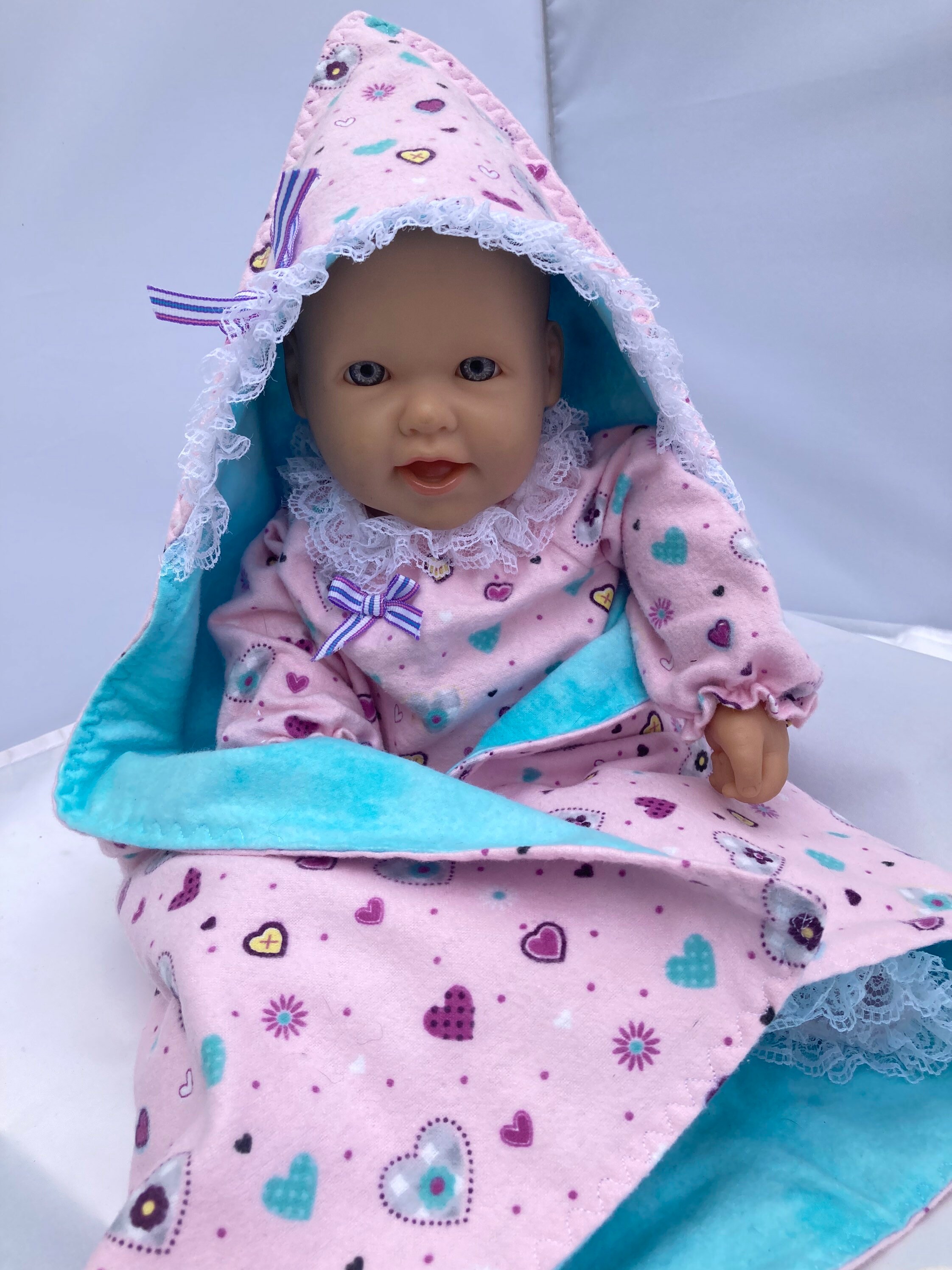 15 Baby Doll Outfit With Matching Hooded Blanket Etsy