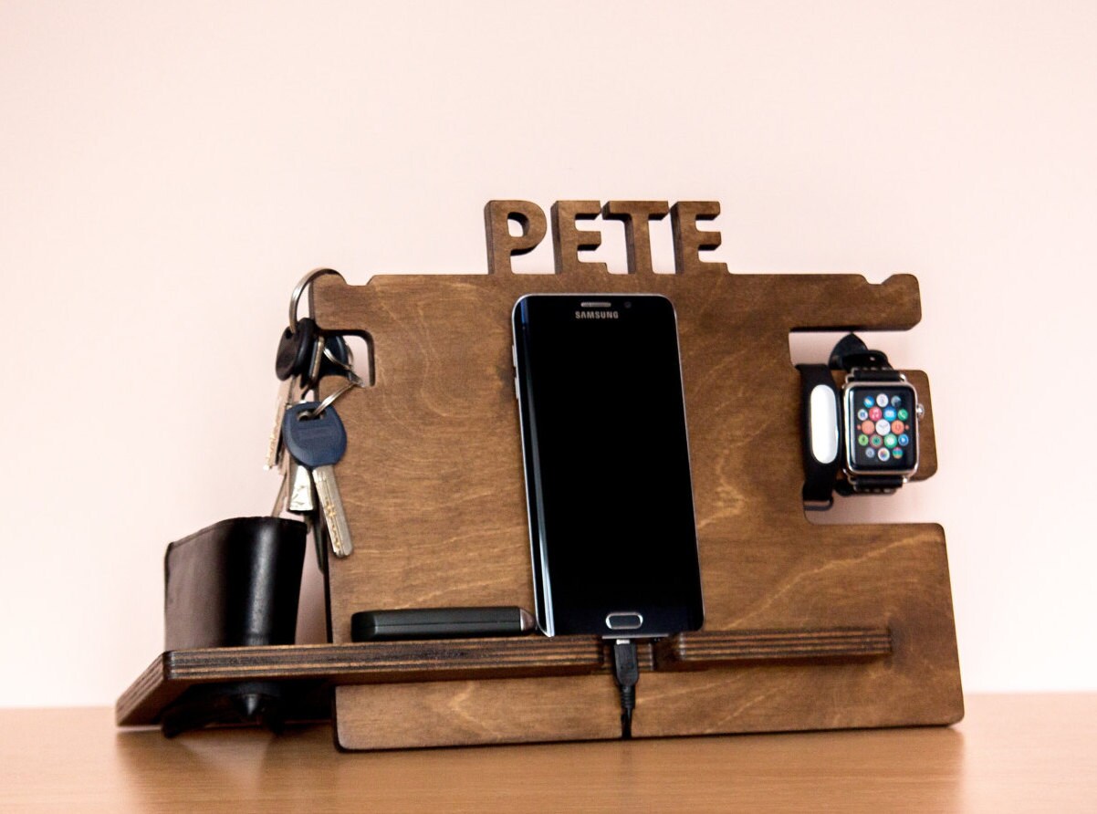 Personalized docking station mens boyfriend gift idea Gift Etsy