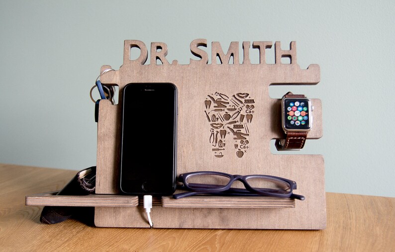 Wood Cell Phone Stand for Desk Wooden Cell Phone Holder for Etsy