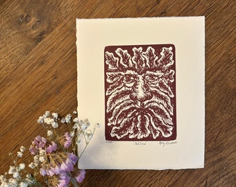 Old Soul - Original Lino print -Limited Edition