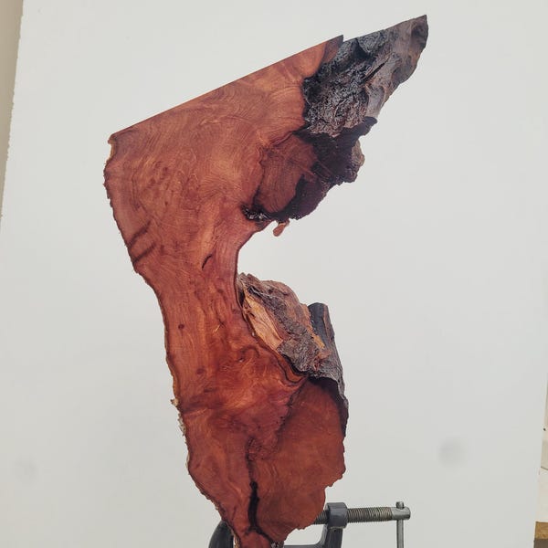 Madera de secuoya vieja de 11" x 8" x 3-1/2" * Madera de secuoya * Arte de bricolaje * Seca * (lote 4169)