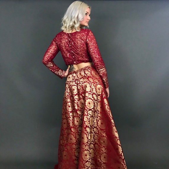 brocade bridal lehenga