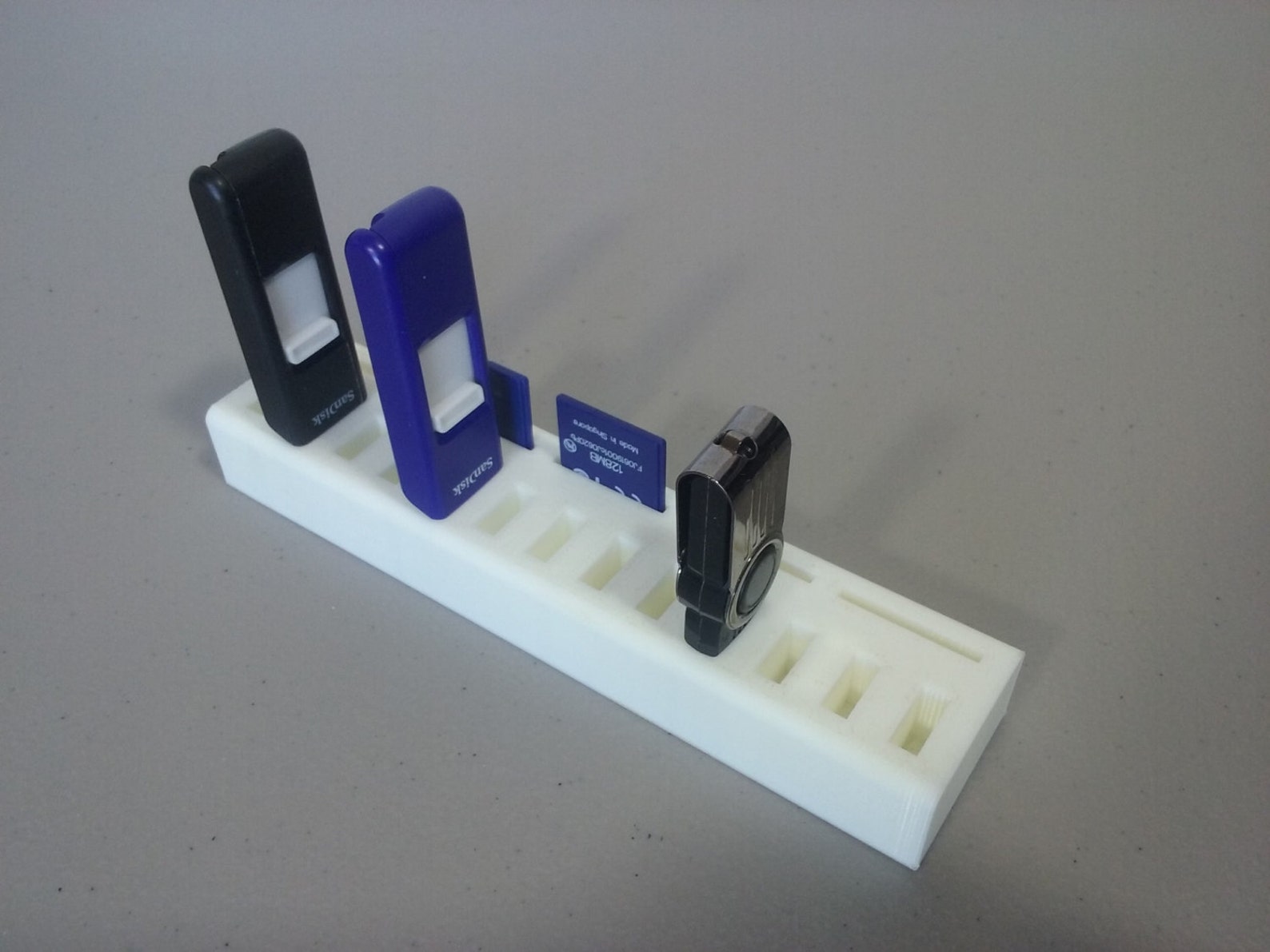 USB Flash Drive SD Card Desk Organizer / Office Organization / Etsy