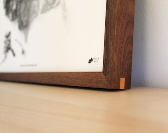 Solid Walnut Picture Frame.