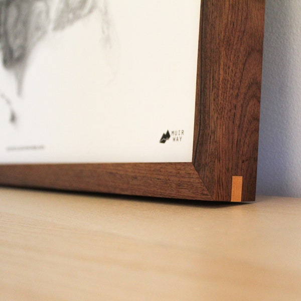 Solid Walnut Picture Frame.