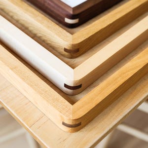Rounded Corner Photo Frame, Solid Wood Picture Frame in Walnut, Cherry, Maple & White Oak