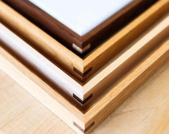 Canvas Floater Frame, Solid Wood Canvas Floating Frames in Walnut, Cherry, Maple & White Oak