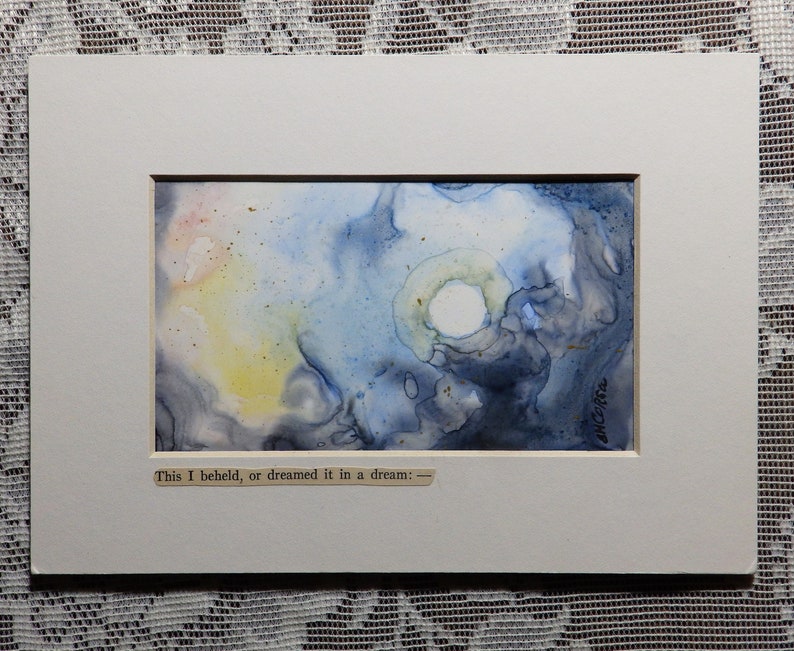 Full Moon Painting Night Sky Painting Nocturne Painting Etsy