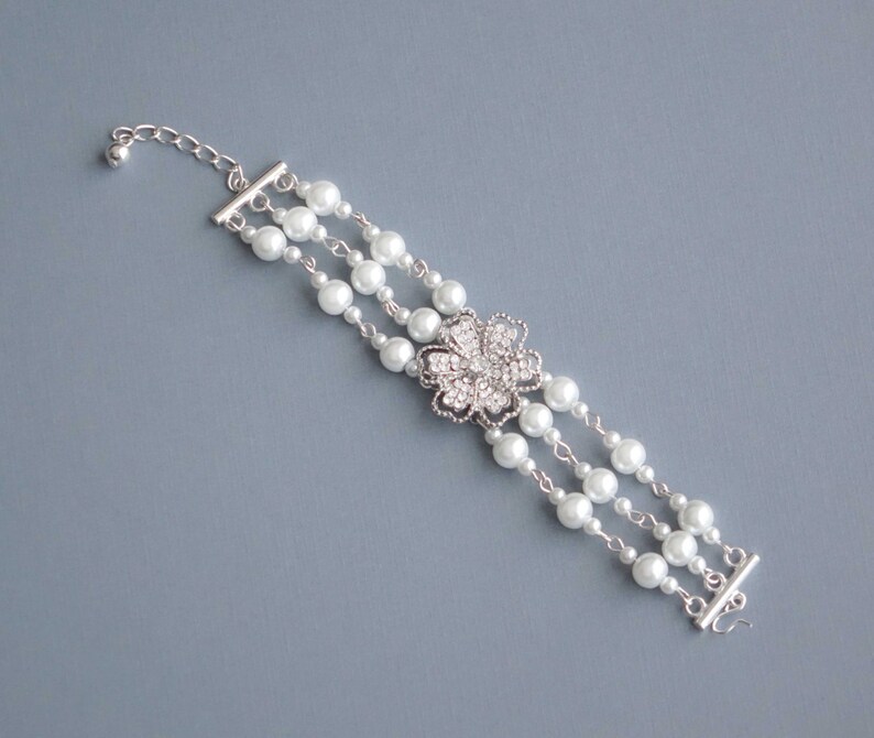 Bridal Jewelry Pearl Wedding Bracelet Bridal Cuff Bracelet Wedding Pearl Bracelet,Bridal bracelet