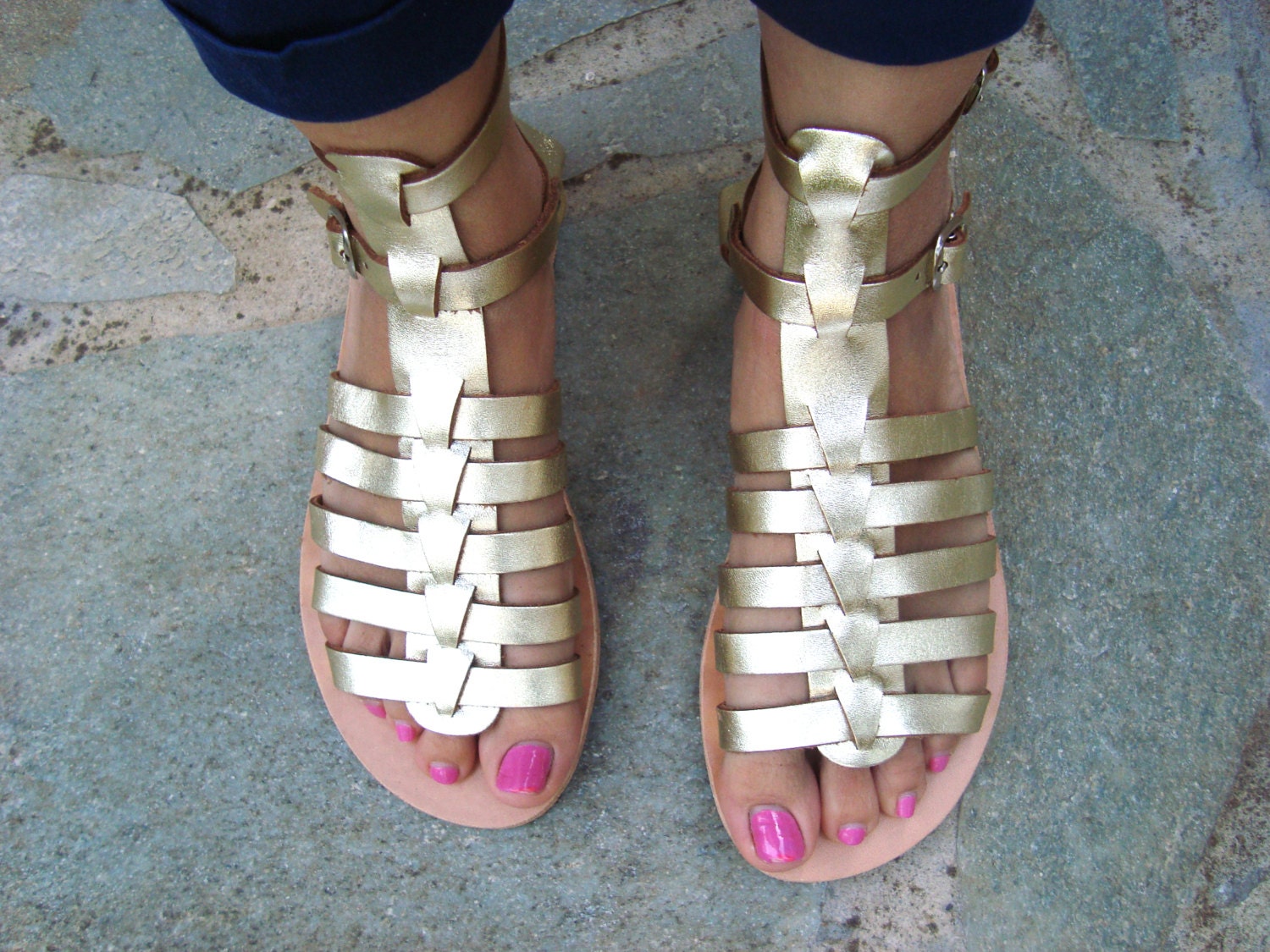 Gold Greek Sandals Gold Gladiator Shoes Greek Gladiator - Etsy