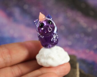 Eenhoorn, miniatuureenhoorn, glazen miniatuur, sprookjestuineenhoorn, terrariumbeeldje, glazen eenhoorn, miniatuurdieren, miniatuurbeeldjes