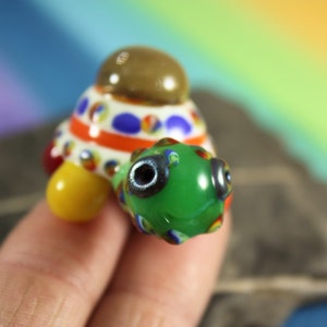 Turtle, Miniature Turtle, Glass Miniature, Fairy Garden Turtle, Rainbow Turtle, Glass Turtle, Miniature Animals, Miniature Figurine, Rainbow