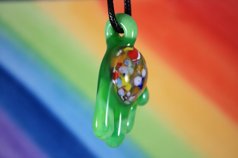 Drip Pendant Drip Necklace Glass Pendant Drip Necklace Etsy