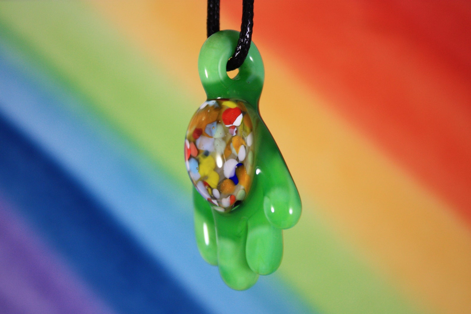 Drip Pendant Drip Necklace Glass Pendant Drip Necklace Etsy
