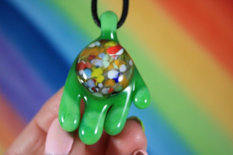 Drip Pendant Drip Necklace Glass Pendant Drip Necklace Etsy