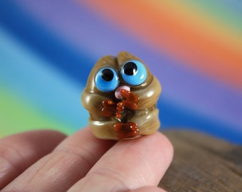 Sloth Earthy Friend, Glass Miniatures, Fairy Garden Accessories, Terrarium Figurine, Sloth Miniature, Miniature Animals, Miniature Figurines
