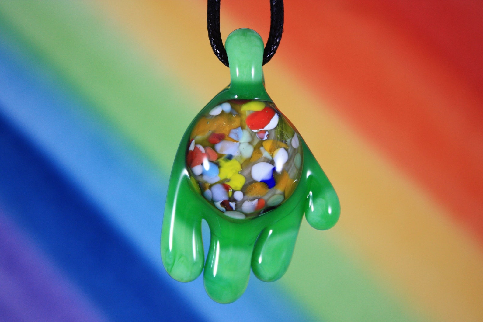 Drip Pendant Drip Necklace Glass Pendant Drip Necklace Etsy