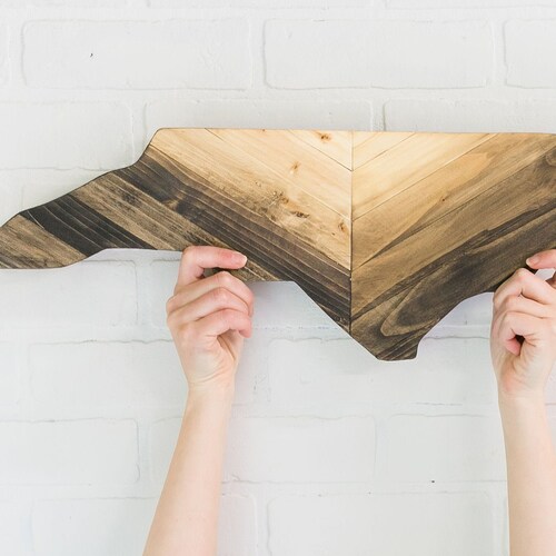 North Carolina Holiday Wooden State Wall Decor First Home Etsy
