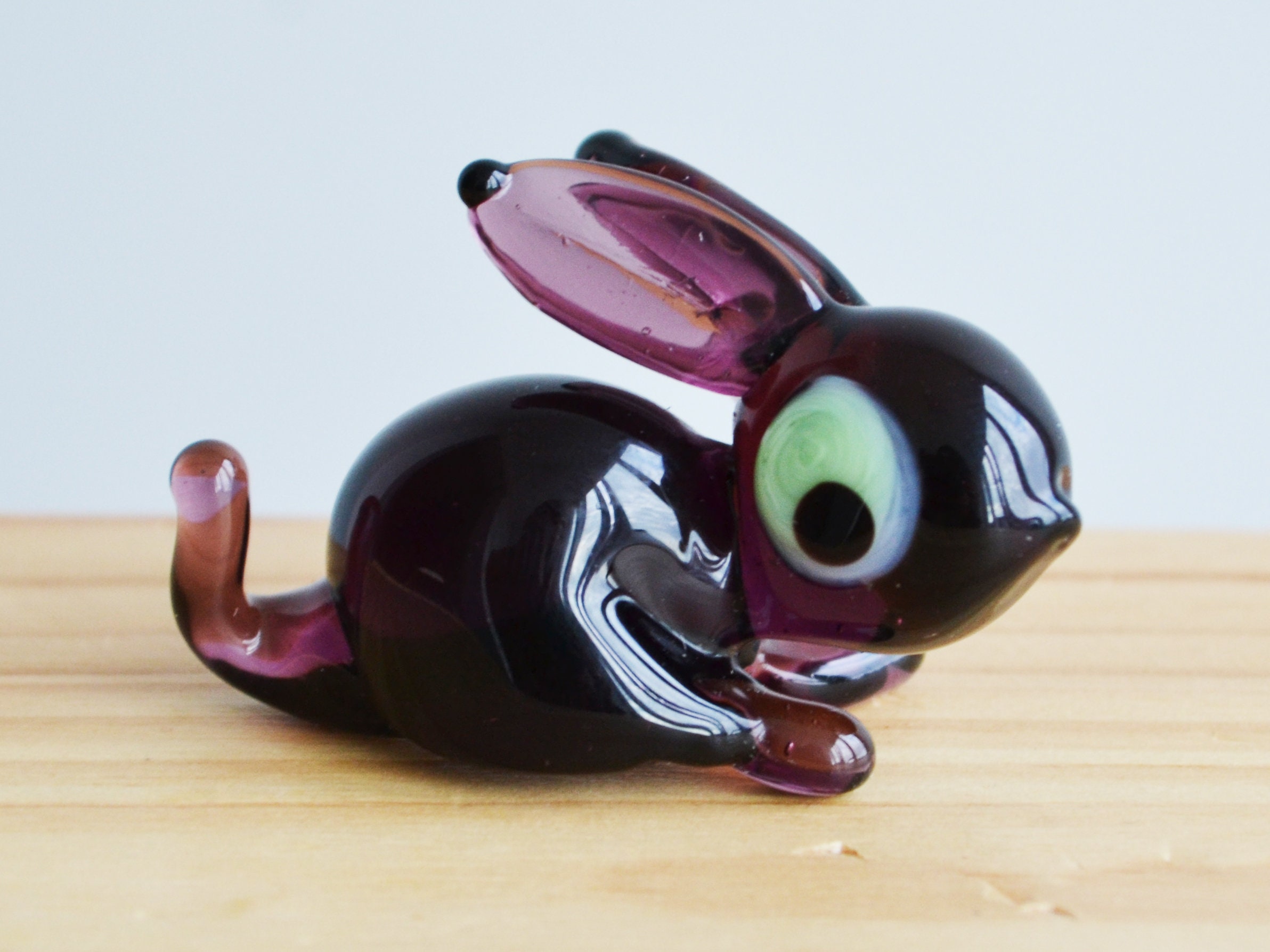 Glass Sculptures & Figurines Glass Rabbit Easter Gift Figurine Animals