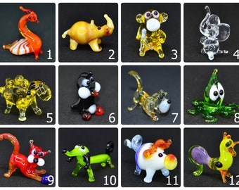 Miniature Crab Glass Blown animals Crab figurine Art glass figurine dollhouse #3 Miniature Crab Glass Blown animals Crab figurine Art glass figurine dollhouse #3