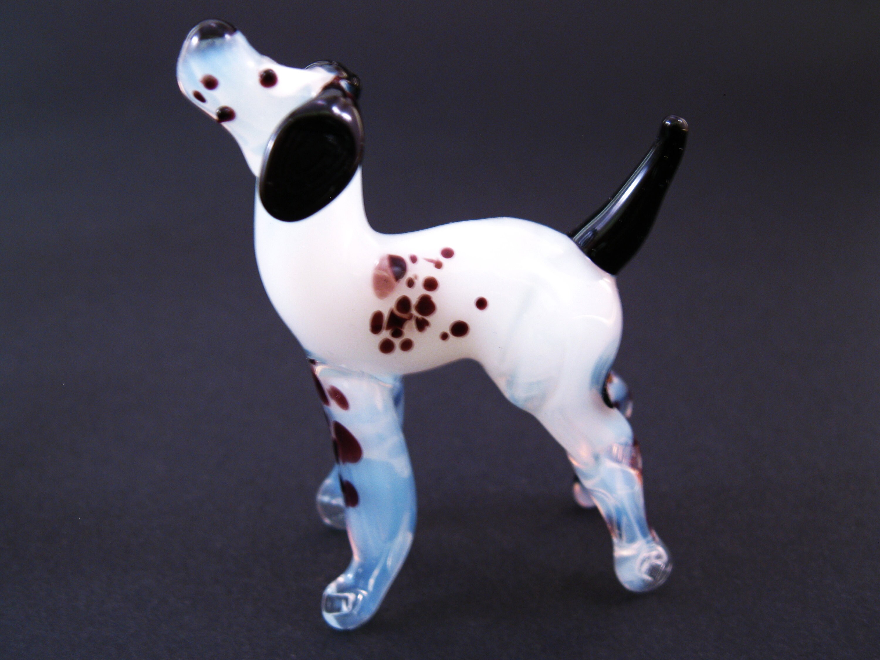 Glass Dog- Long Body Figurine