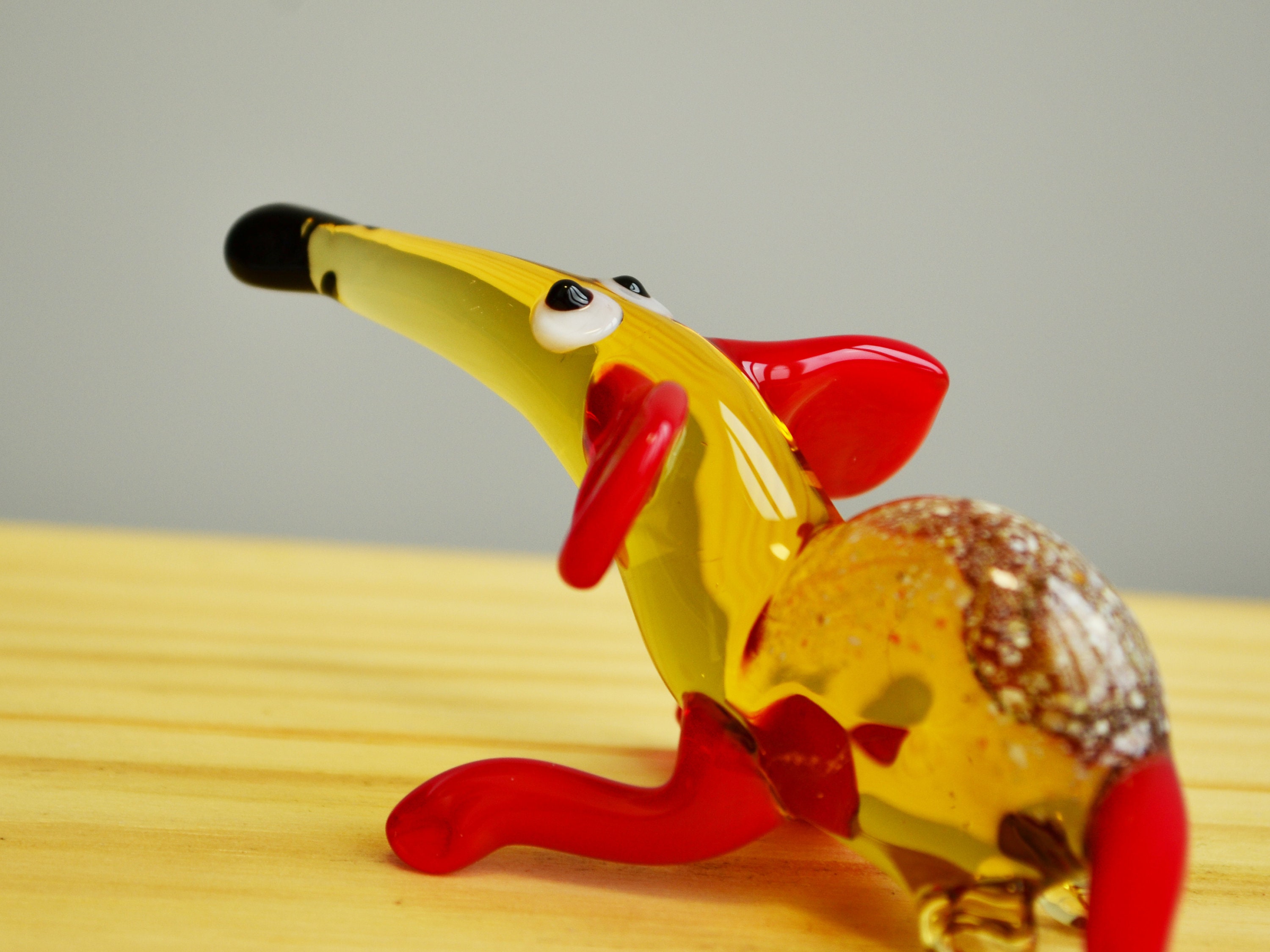 Glass Mouse Sculpture Mouse Figurines Miniature Murano Mice Etsy