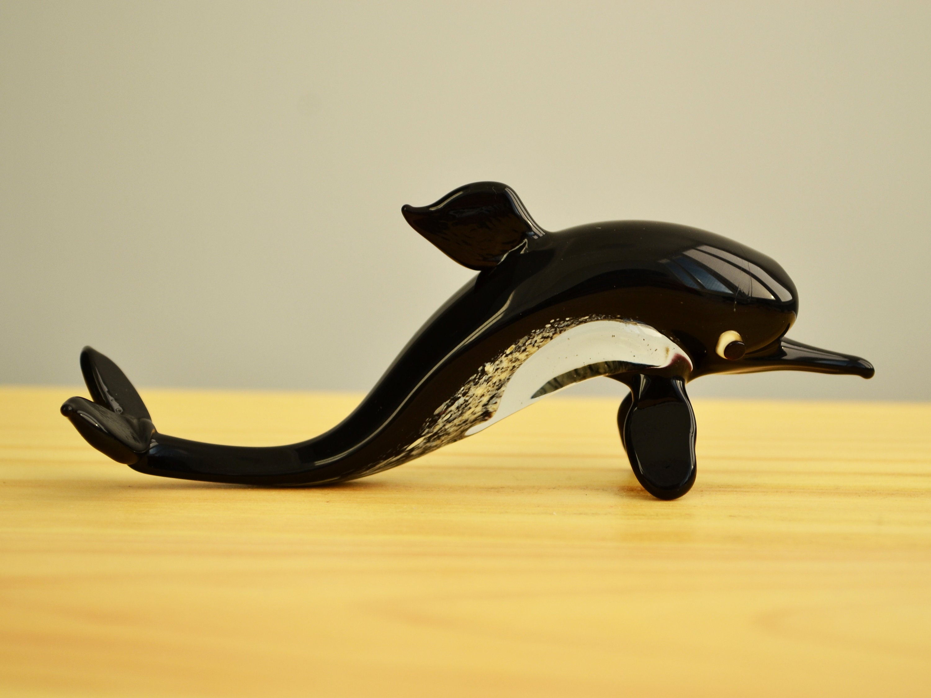 Black Glass Dolphin Figurine Sea Animals Glass Dolphins - Etsy Black Glass Dolphin Figurine Sea Animals Glass Dolphins - Etsy