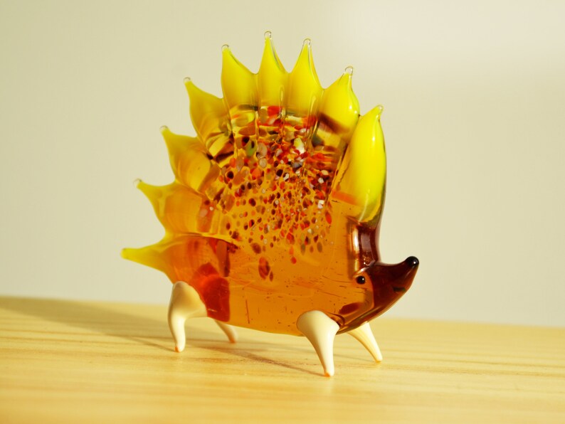 Glass Baby Porcupine  Set of 2 (Miniature Figurines) main image 1