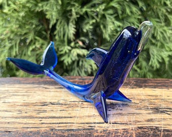 Figurine Pieuvre En Verre Soufflé à La Main - Décor Marin Mignon - Ornement Collection 6.5cm - Pour Bureau, Table, Étagère