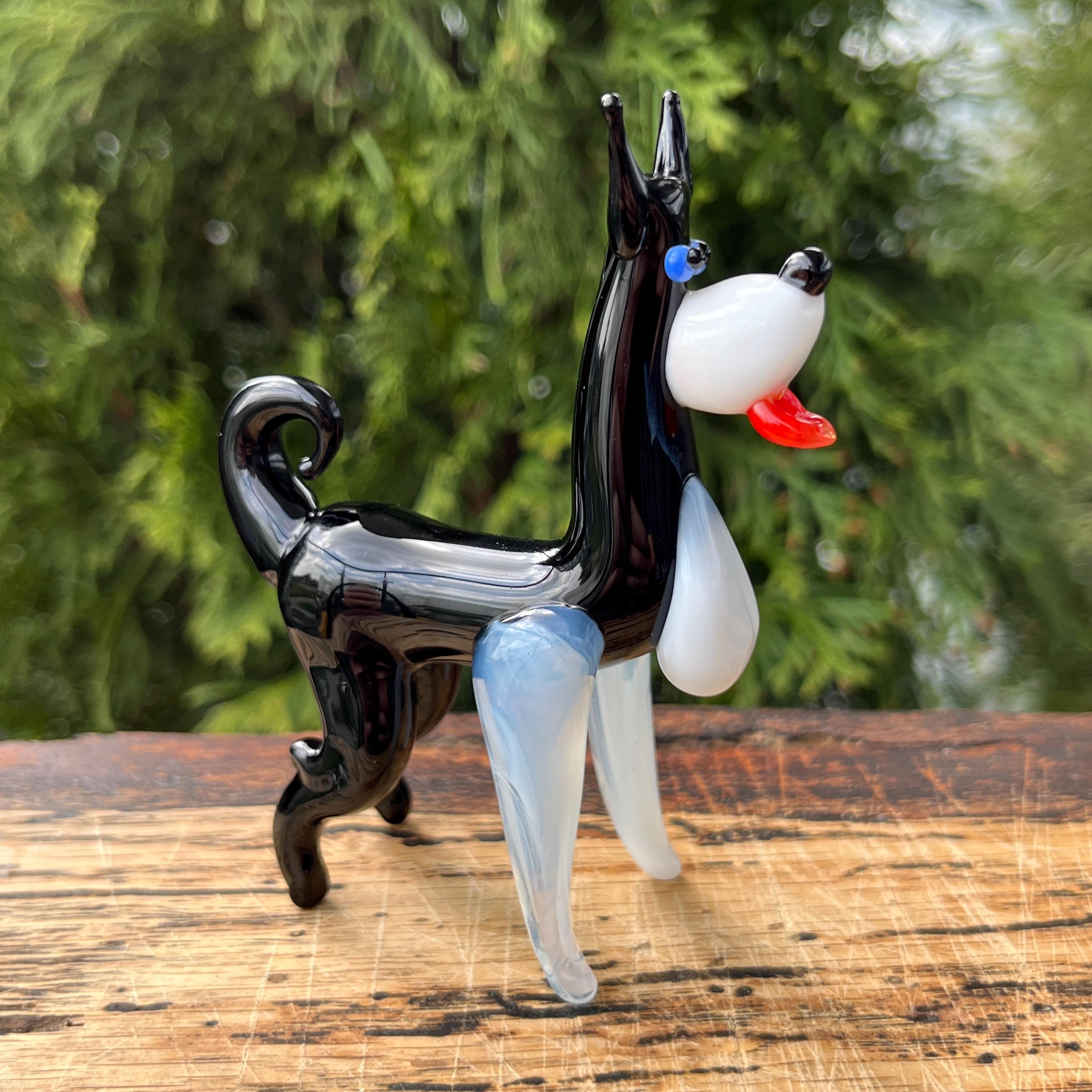 Lot De 9 Figurines De Chiots Miniatures Qui Brillent Dans Le Noir - Résine - Pour Décoration Et Artisanat