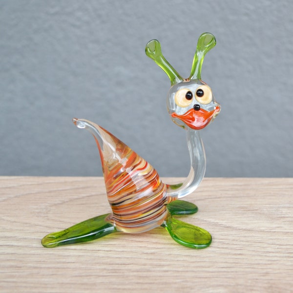 Green Glass Snail Figure Snail Decor Green Snail Toy Snail Gift Ideas Snail Statue Snail Sculpture Gift Figurine Miniature Xmas Decoration