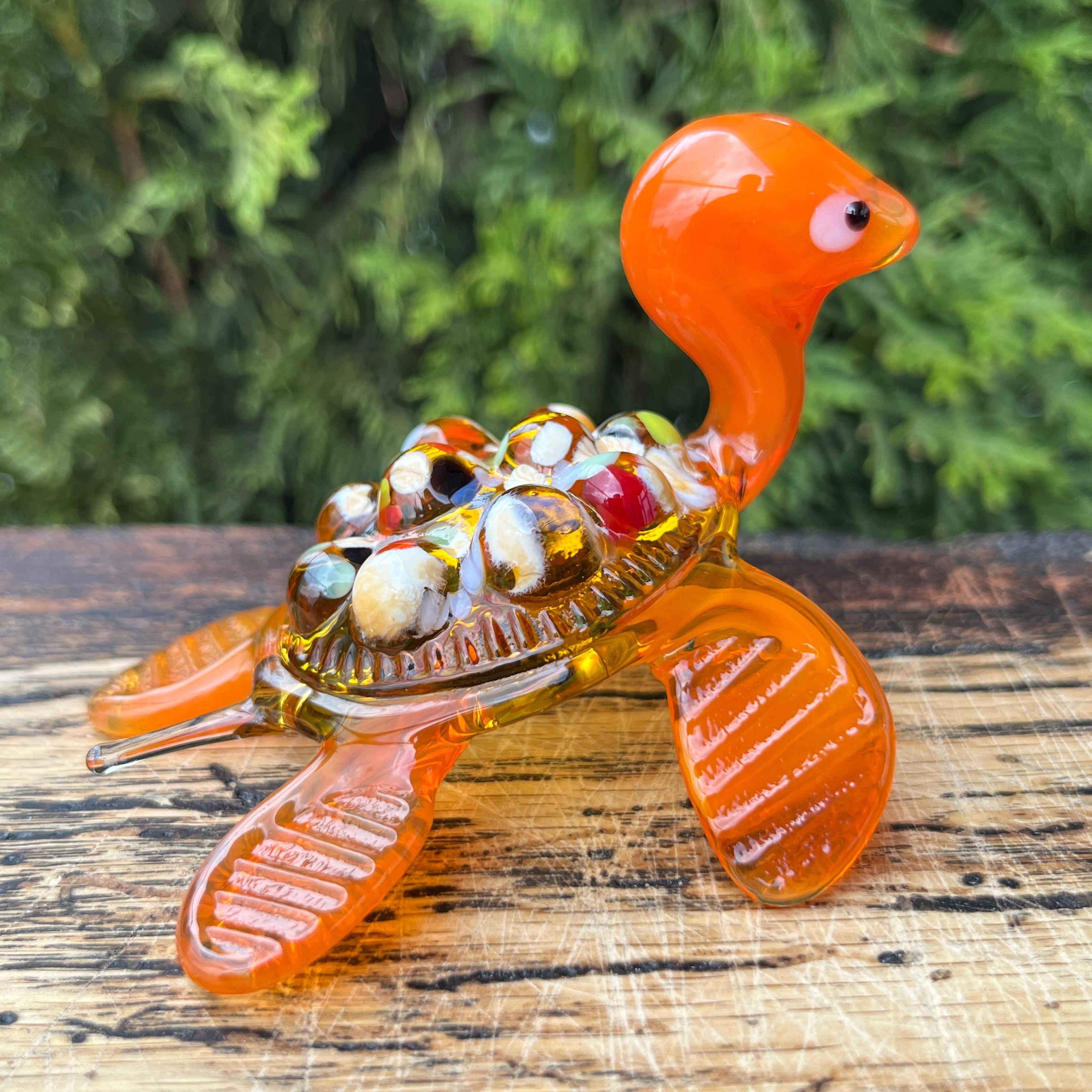 VINTAGE MURANO ムラーノ ガラス 置物 タートル 亀 値下！【VINTAGE