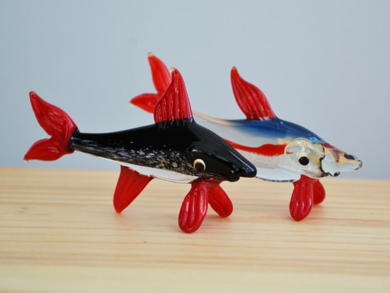 Art Glass Fish Toys Murano Animals Tiny Small Figure Glass
