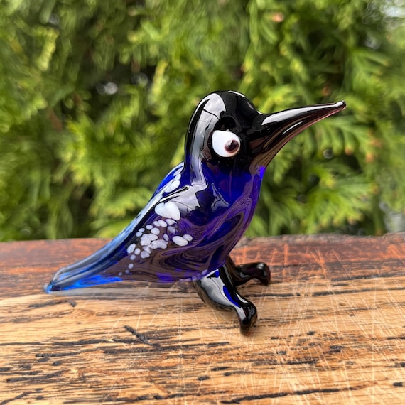 Zerodeko Figurine D'oiseau En Cristal De Verre Oiseau En Verre Fait À La Main Figurine En Soufflé À Collectionner Cadeau D'artisanat D'art En Pour La Décoration De La Maison